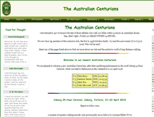 Tablet Screenshot of centurions.org.au